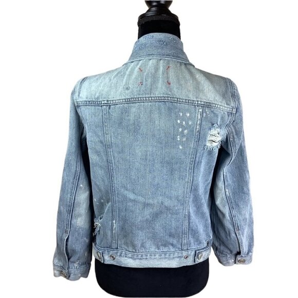 𝅺MARC JACOBS DENIM DISTRESSED JACKET (Marc by) - Picture 4 of 14